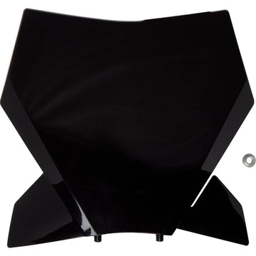 UFO Front Number Plate - Black - KTM KT05013#001