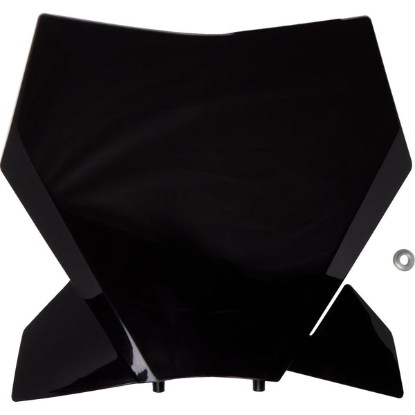 UFO Front Number Plate - Black - KTM KT05013#001