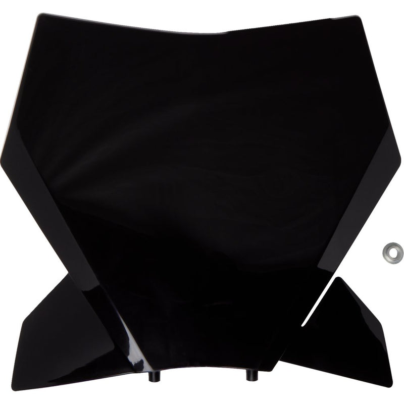 UFO Front Number Plate - Black - KTM KT05013#001