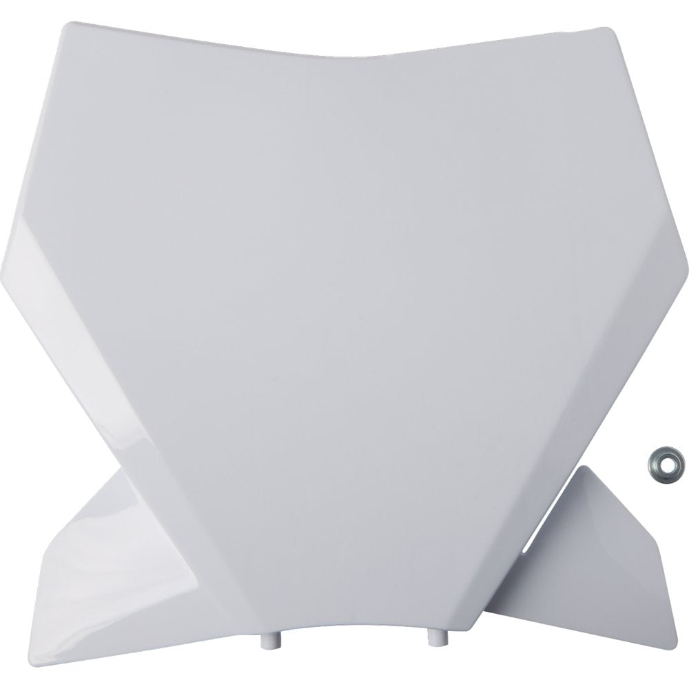 UFO Front Number Plate - White - KTM KT05013#042