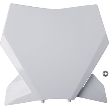 UFO Front Number Plate - White - KTM KT05013#042