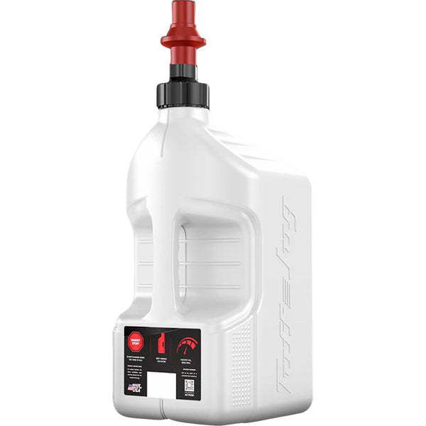 TUFF JUG Tuff Jug - Container - with View Strip/Ripper Cap - White - 5.3 US gal WURRVS20