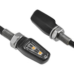 Zeta 701 Led Turn Signals Black W/Clear Lens Pr