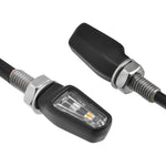 Zeta 701 Led Turn Signals W/Taillight Blk W/Clr Lens Pr