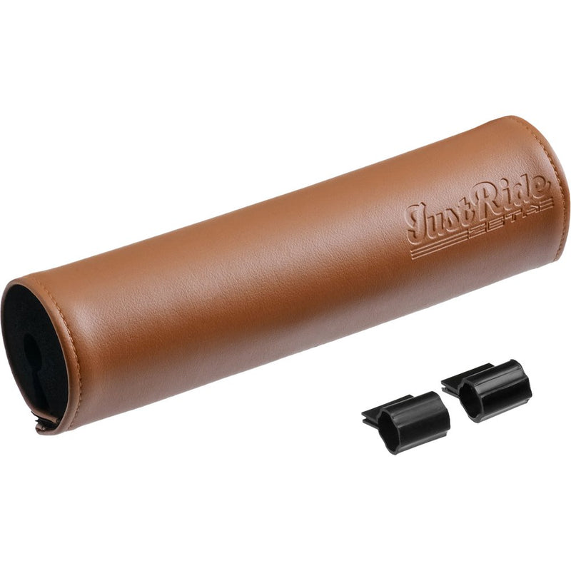 Zeta Handlebar Bar Pad Leather 200mm Brown