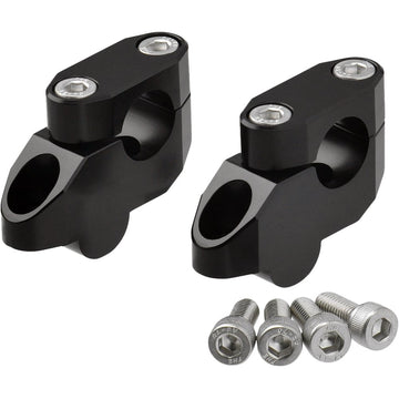 Offset Handlebar Riser Kit 20mm 26mm 22.2mm Black