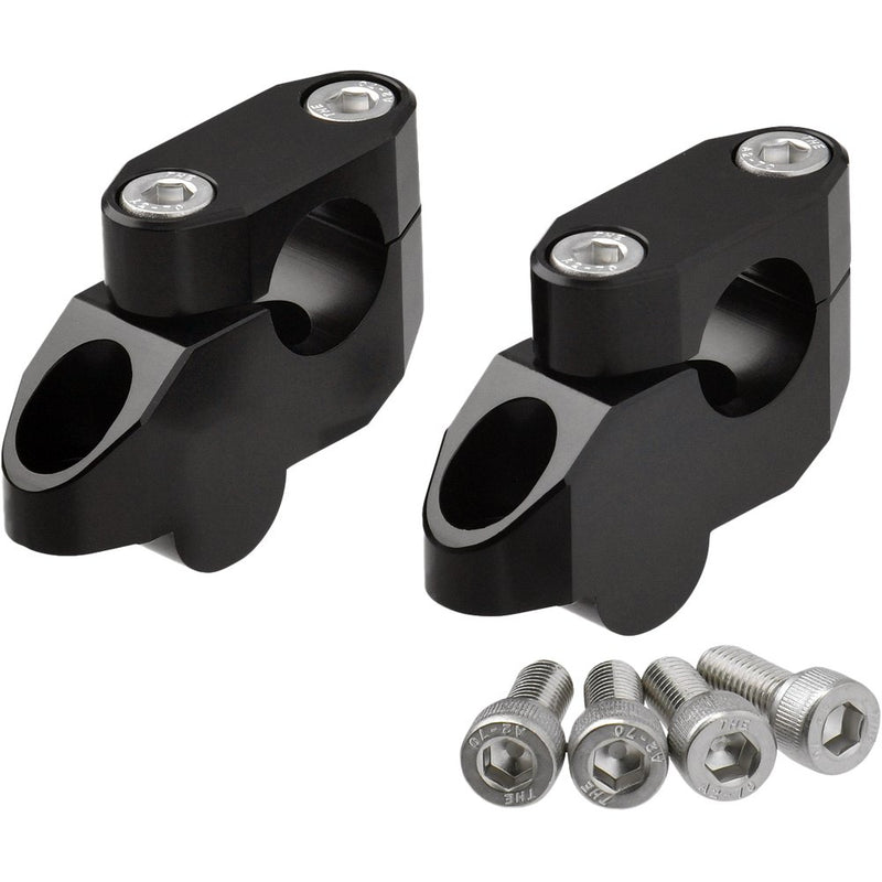 Zeta Offset Handlebar Riser Kit 20mm 26mm 22.2mm Black