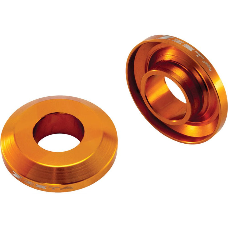Zeta Fast Rear Wheel Spacers Orange