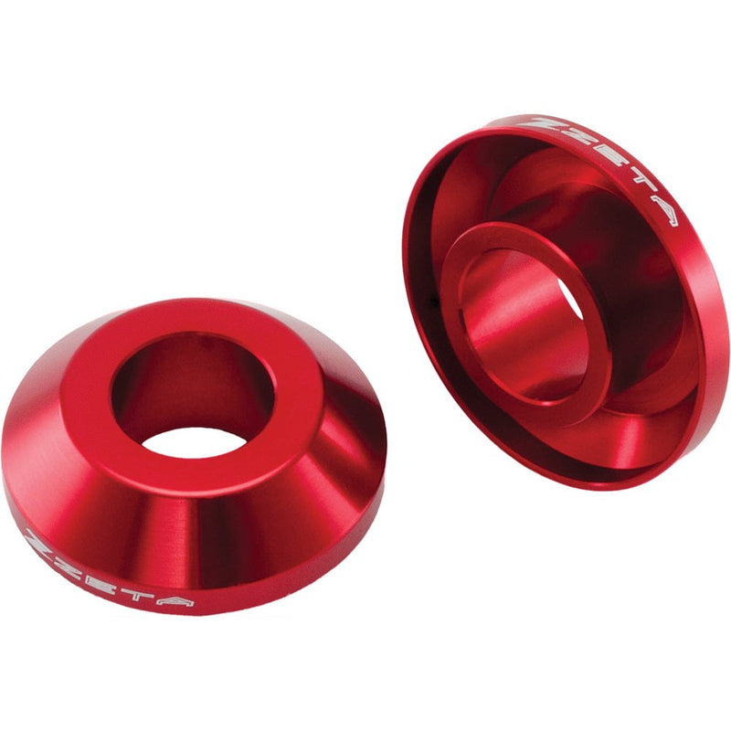 Zeta Fast Rear Wheel Spacers Red