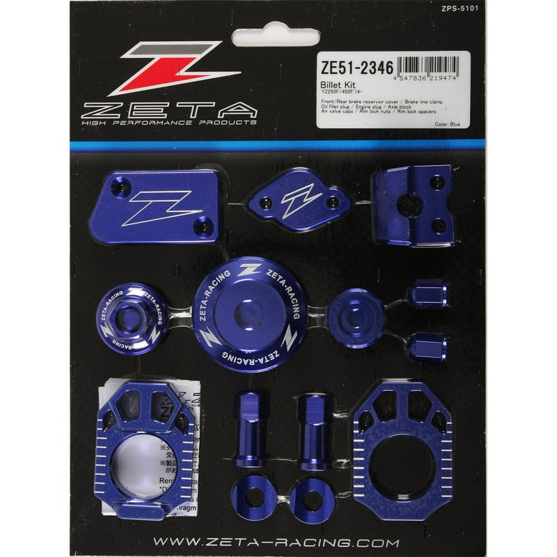 Zeta Billet Kit Yamaha Blue