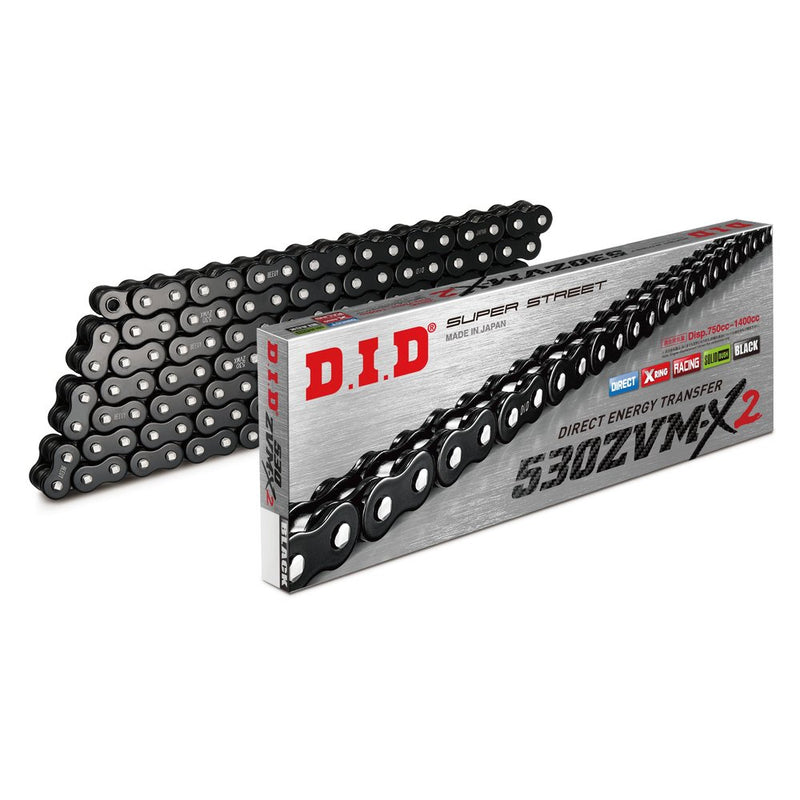 D.I.D Chain 530zvm X2 Bk&Bk 130zb