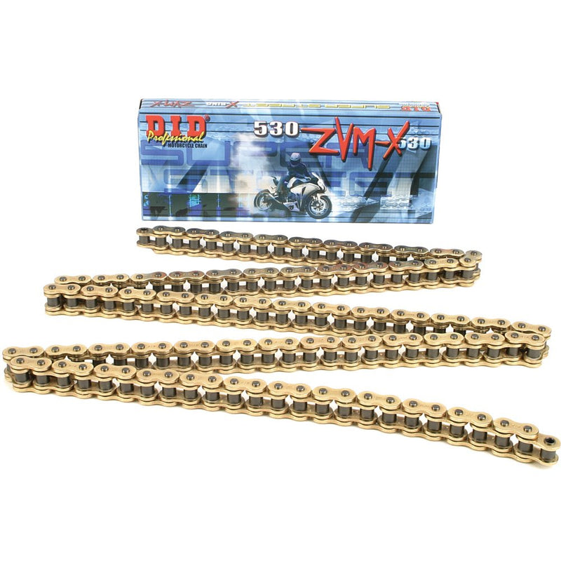 D.I.D Super Street 530zvmx 120 X Ring Chain Gold