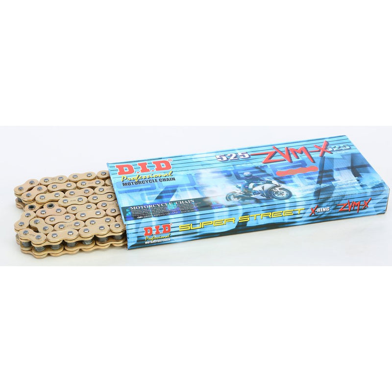 D.I.D Super Street 525zvmxg 160l X Ring Chain Gold