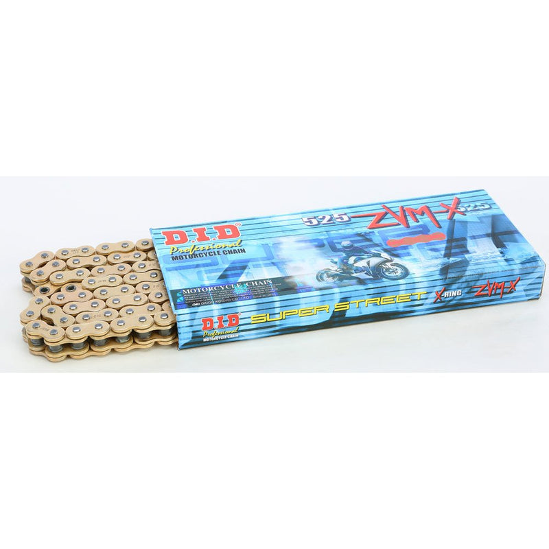 D.I.D Super Street 525zvmx 120 X Ring Chain Gold