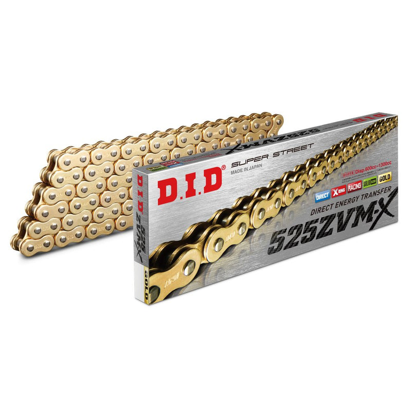 D.I.D Super Street 525zvmxg 100l X Ring Chain Gold