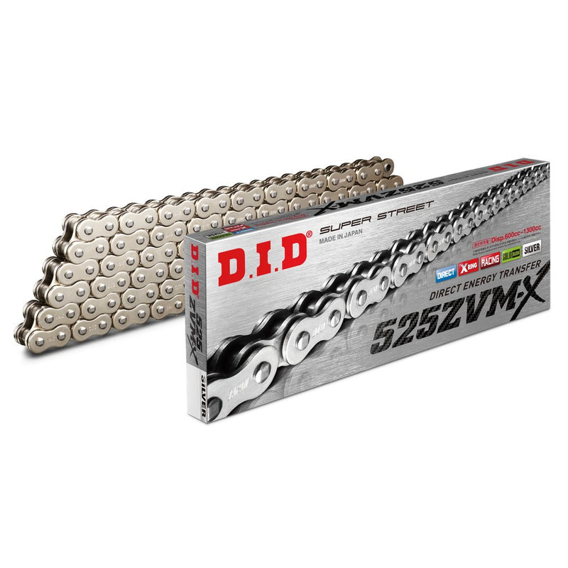 D.I.D Super Street 525zvmxs 100l X Ring Chain Nickel