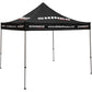 Aluminum Canopy 10'x10' Black W/Heavy Duty Frame