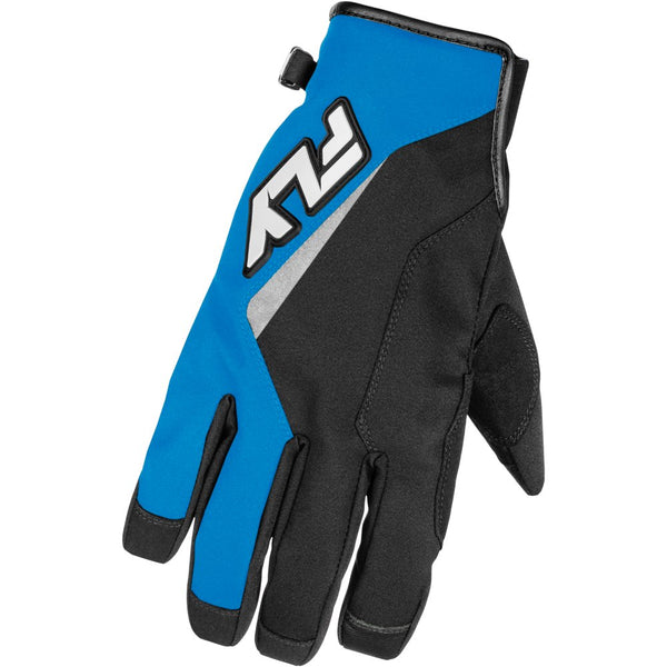Fly Racing Title Gloves Blue/White 3x