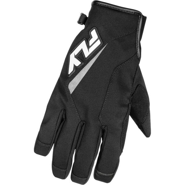 Fly Racing Title Gloves Black/White Md