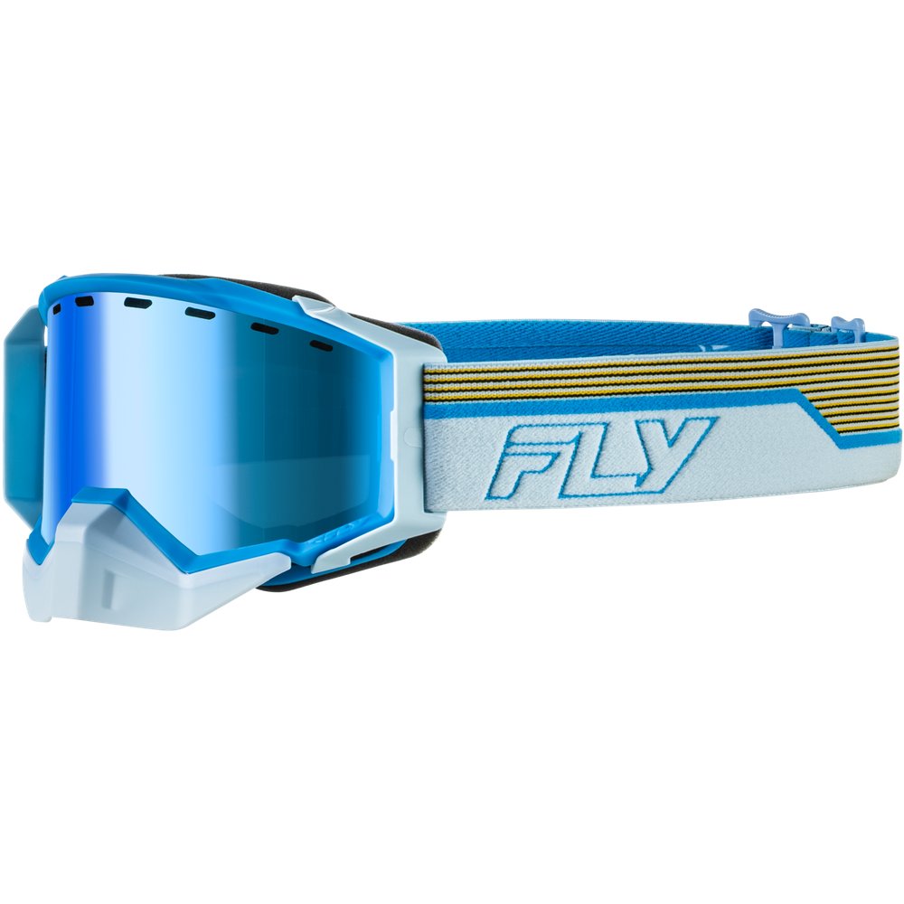 Zone Elite Sn Goggle Bl/Lt Gry W/Dark Blue Mir/Plrzd Amb Lens