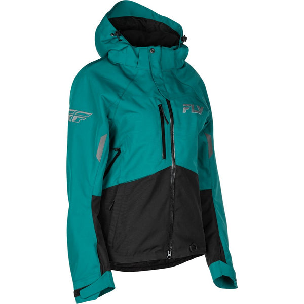 Fly Racing Women's Carbon Jacket Deep Lake/Black Md