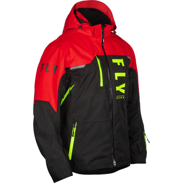 Fly Racing Carbon Jacket Black/Red Lg