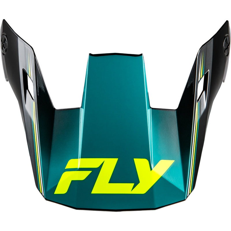 Fly Racing Yth Rayce Repeat Helmet Visor Black/Teal/Hi Vis Ys Yl