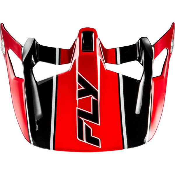 Werx R Carbon Flow Visor Black/Red