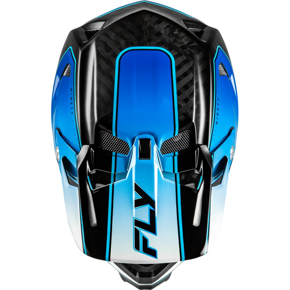 Werx R Flow Carbon Helmet Black Carbon/Blue/White Xl