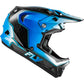 Werx R Flow Carbon Helmet Black Carbon/Blue/White Xl