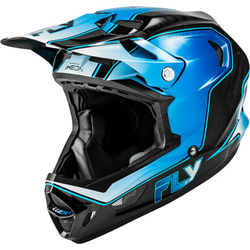 Werx R Flow Carbon Helmet Black Carbon/Blue/White Sm