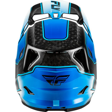 Werx R Flow Carbon Helmet Black Carbon/Blue/White Lg