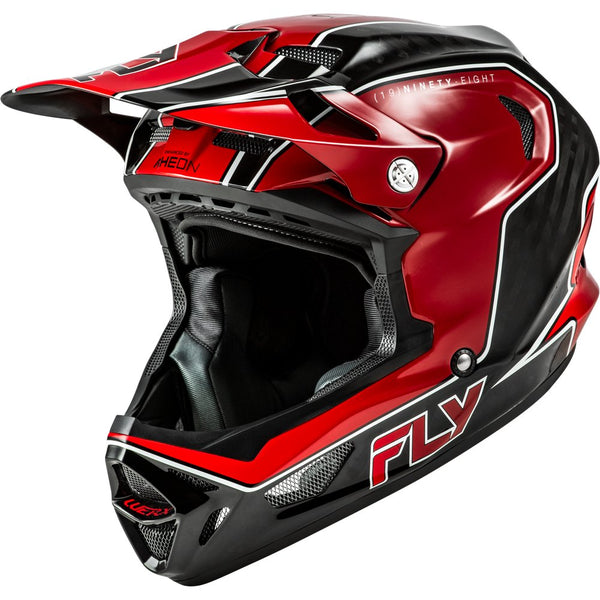 Fly Racing Werx R Flow Carbon Helmet Black Carbon/Red Xs