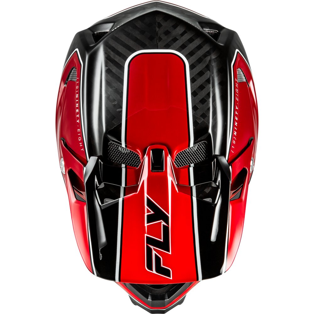 Werx R Flow Carbon Helmet Black Carbon/Red Xl