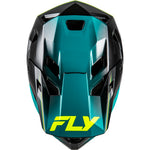 Fly Racing Yth Rayce Repeat Bicycle Hlmt Black/Teal/Hi Vis Yl