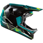 Fly Racing Rayce Repeat Bicycle Helmet Black/Teal/Hi Vis Xs