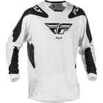 Fly Racing Kinetic Mesh Sym Jersey White/Black Sm