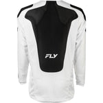 Fly Racing Kinetic Mesh Sym Jersey White/Black Sm