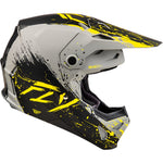 Fly Racing Formula Cp Manic Helmet Matte Grey/Black/Yellow Xl