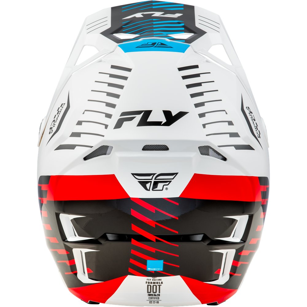 Youth Formula Cp Slice Helmet White/Red/Cyan Yl