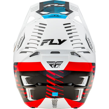 Youth Formula Cp Slice Helmet White/Red/Cyan Yl