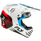 Youth Formula Cp Slice Helmet White/Red/Cyan Yl
