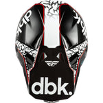 Fly Racing Youth Formula Cp Dbk Helmet Black/White/Red Yl