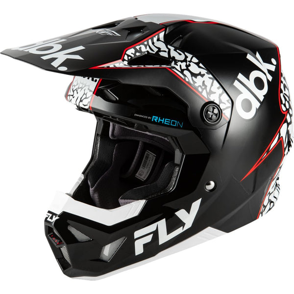 Fly Racing Formula Cp Dbk Helmet Black/White/Red Xs