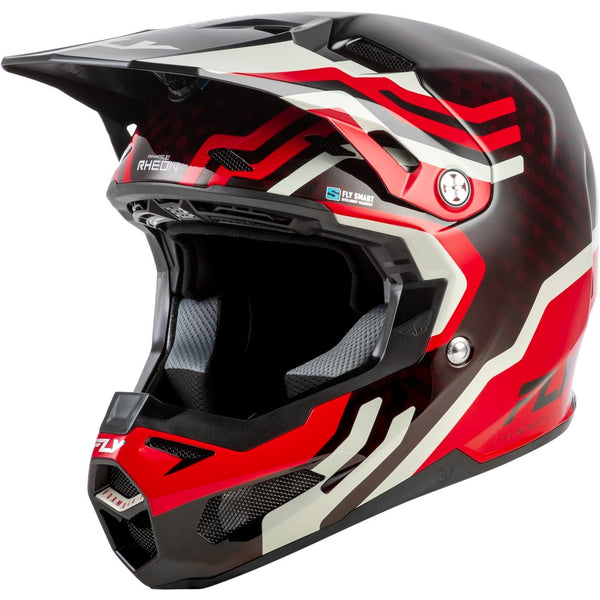 Fly Racing Yth Formula S Carbon Byte Hlmt Red Carbon/Red/Grey Yl
