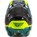 Fly Racing Formula S Carbon Byte Helmet Black Carbon/Teal/Lime Xl