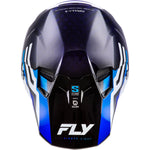 Fly Racing Formula S Carbon Byte Helmet Blue Carbon/Blue/White Xs