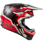 Fly Racing Formula S Carbon Byte Helmet Red Carbon/Red/Grey Sm