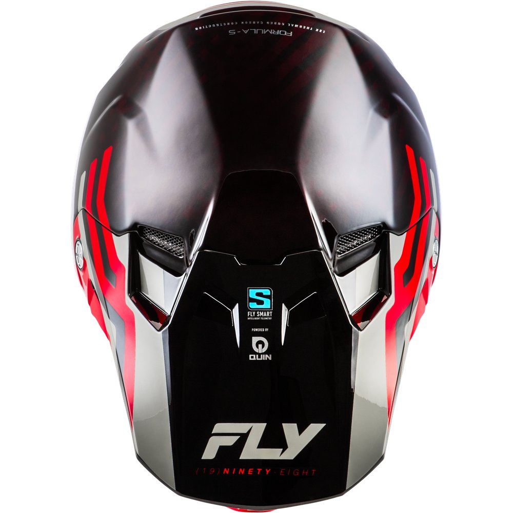 Formula S Carbon Byte Helmet Red Carbon/Red/Grey Md