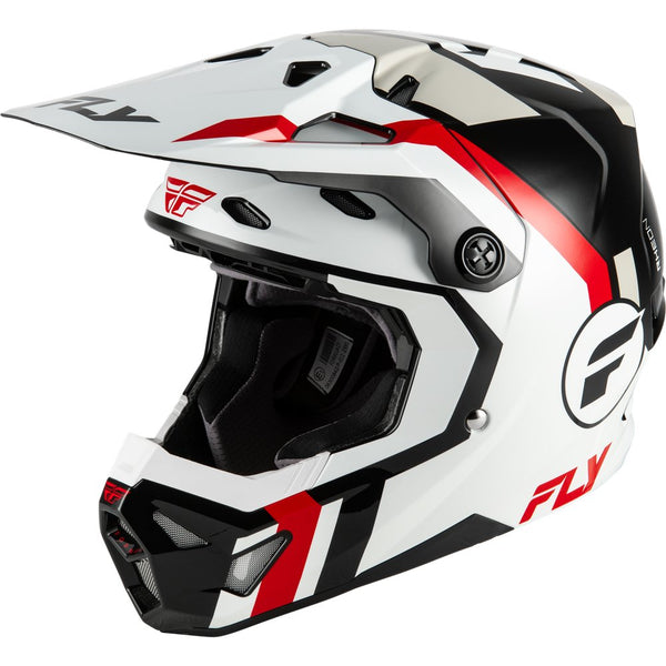 Fly Racing Formula Cp Seal Helmet White/Black/Red 2x